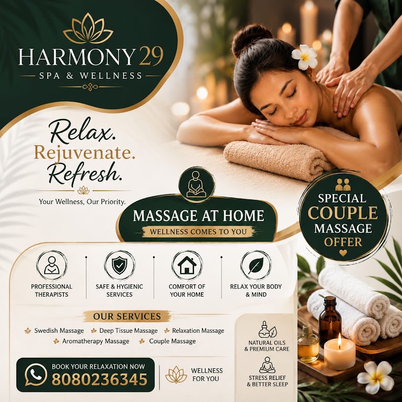Harmony 29 Spa & Wellness - Harmony 29 Spa & Wellness, Shop No. 16, PALLADIUM EXOTICA, Madhav Nagar, Dhanori, Pune, Maharashtra 411015, India