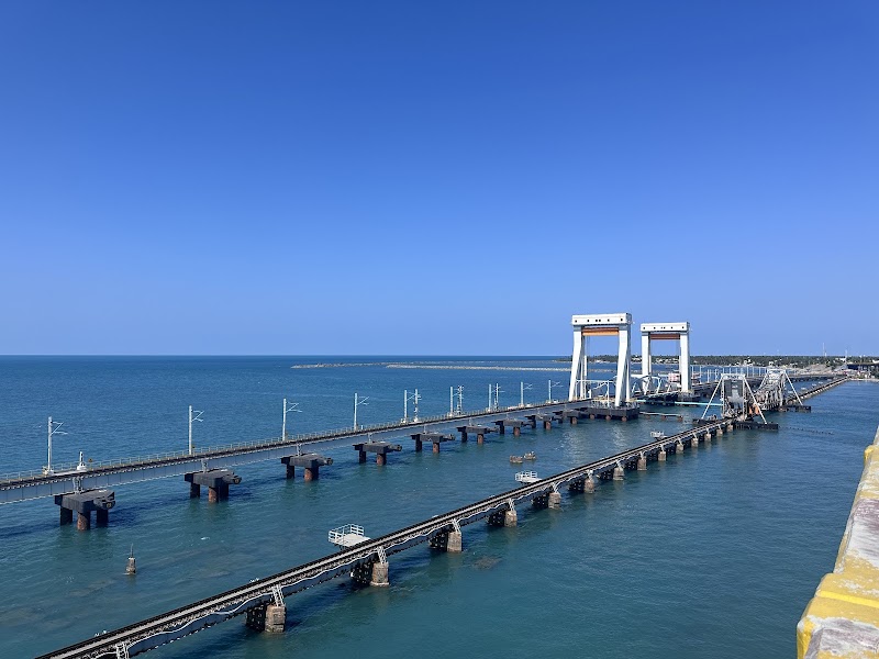 Pamban bridge under view