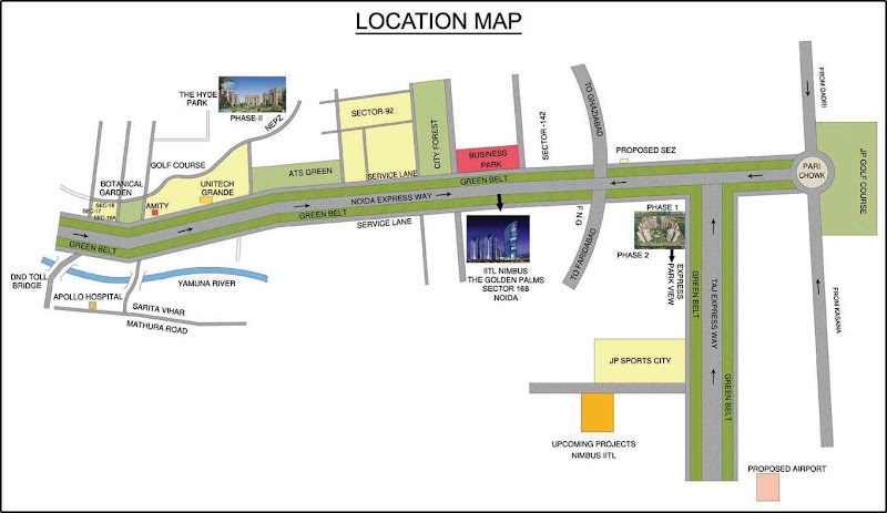 Nimbus The Golden Palms - Nimbus The Golden Palms GH-01/E, Sector 168, Noida Expressway, GH-01/E, Golden Palm Society Rd, Sector 168, Noida, Uttar Pradesh 201304, India
