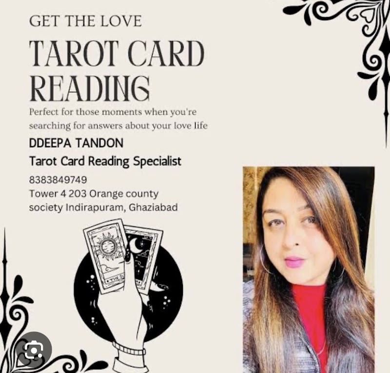Deepa Tandon - Tarot Card Reader and Numerologist - Deepa Tandon - Tarot Card Reader and Numerologist Flat No 203, TOWER-4, ORANGE COUNTY, society, Orange County, Ahinsa Khand 1, Indirapuram, Ghaziabad, Uttar Pradesh 201014, India