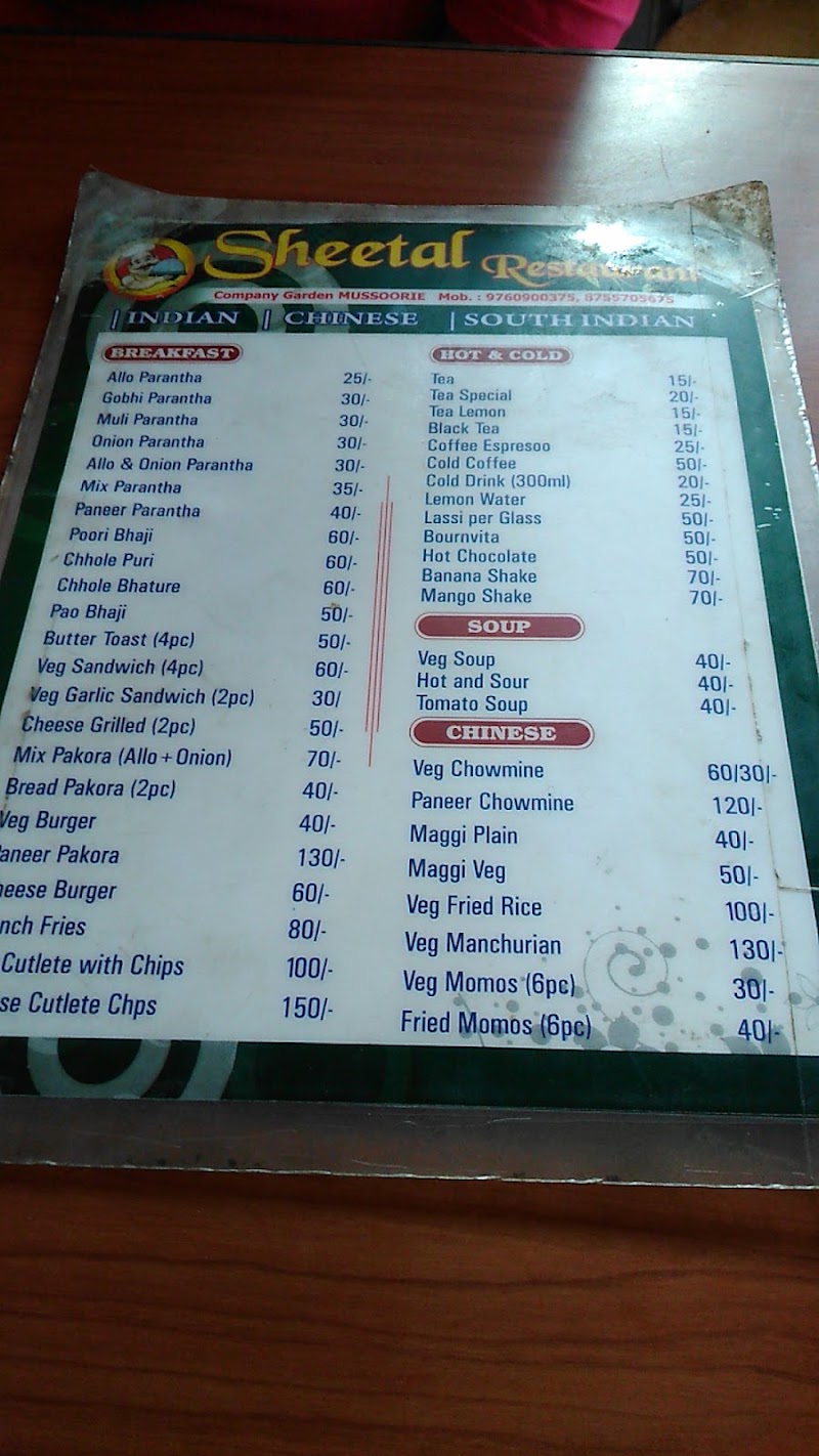 Sheetal Restaurant - Sheetal Restaurant, F362+GP8, Landour bazar Rd, The Mall Road, Mussoorie, Uttarakhand 248179, India