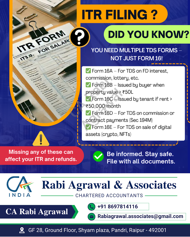 Rabi Agrawal & Associates - CA in Raipur - Rabi Agrawal & Associates - CA in Raipur, GF 28, Ground floor, Shyam Plaza, opp. Old Bus Stand, Pandri, Raipur, Chhattisgarh 492001, India