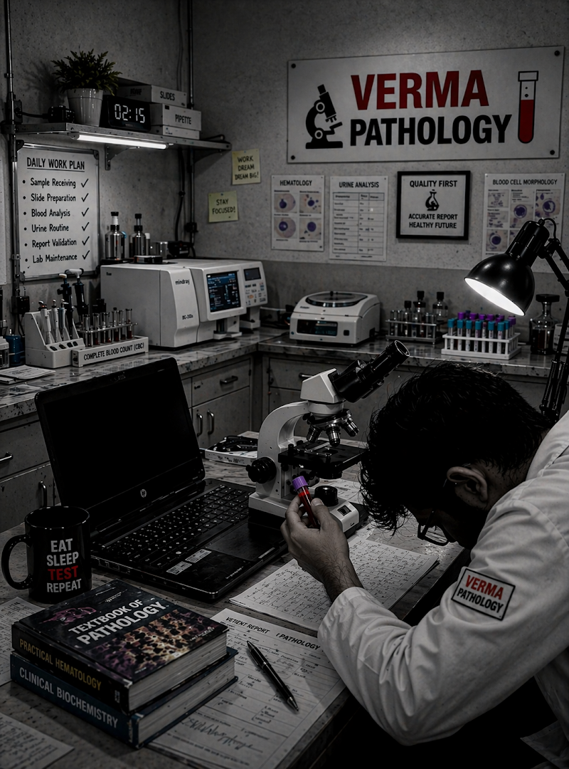 Verma Pathology lab ranitarai - Verma Pathology lab ranitarai, Vir Narayan sing chowk, Ranitarai, Chhattisgarh 491223, India