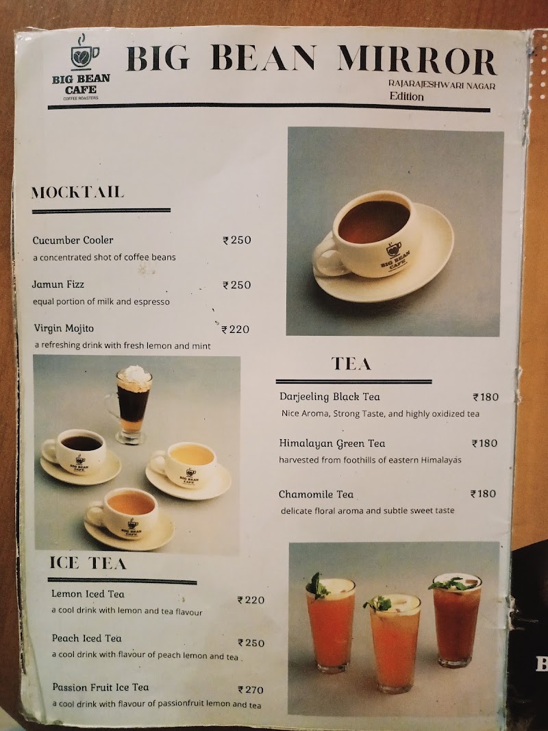 Big Bean Cafe - Big Bean Cafe Ygr, signature mall, Rajarajeshwari Nagar, Bengaluru, Karnataka 560098, India