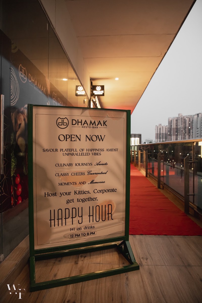 DHAMAK RESTO - BAR - DHAMAK RESTO - BAR Shop No. Ug 17,18,19, 1st Floor, Bhutani Alphathum, TOWER-A, Sector 90, Noida, Uttar Pradesh 201304, India
