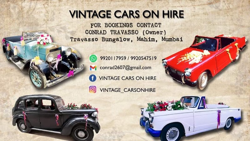 Vintage Cars On Hire - Vintage Cars On Hire Travasso Bungalow, 8, Sitladevi Temple Rd, New Girgaonkar Wadi, Mahim West, Mahim, Mumbai, Maharashtra 400016, India