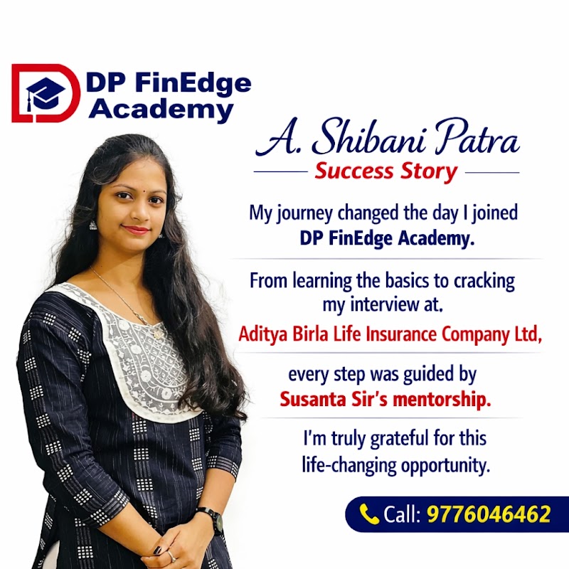 DP FinEdge Academy - DP FinEdge Academy, in front of UP School, Gangadhar Nagar, Govindpali, Bargarh, Odisha 768028, India
