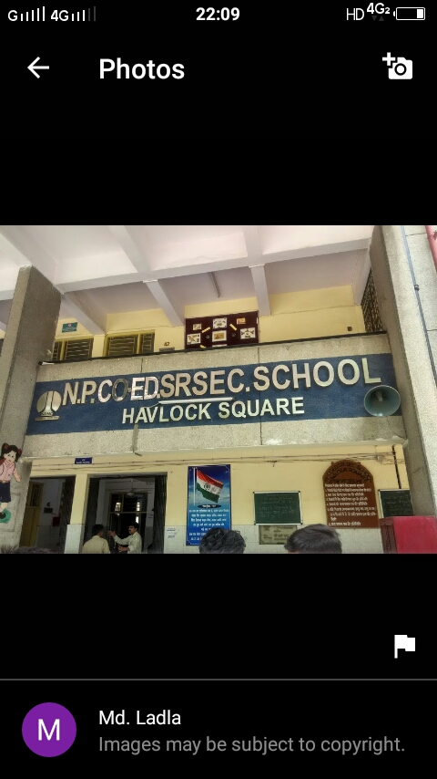 N.P. Co. Ed. Sr. Secondary School Havlock Square - N.P. Co. Ed. Sr. Secondary School Havlock Square, 64/1A, Kali Bari Ln, behind Ram Manohar Lohia Hospital, Kali Bari Lane, Type III, President's Estate, New Delhi, Delhi 110001, India