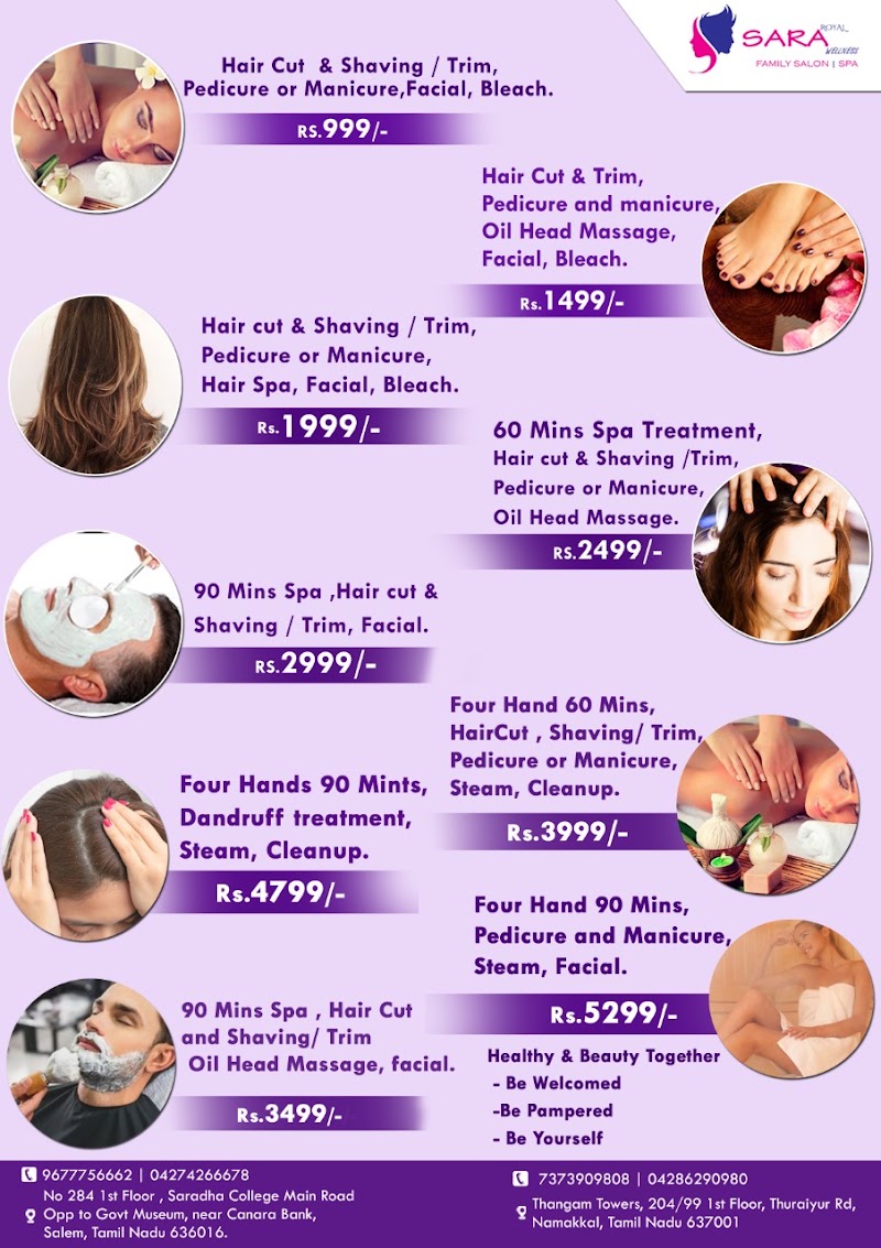 ROYAL SARA WELLNESS SALEM - ROYAL SARA WELLNESS SALEM, No 284 1st Floor , Saradha College Main Road, opp. to Govt Museum, near Canara Bank, Salem, Tamil Nadu 636016, India