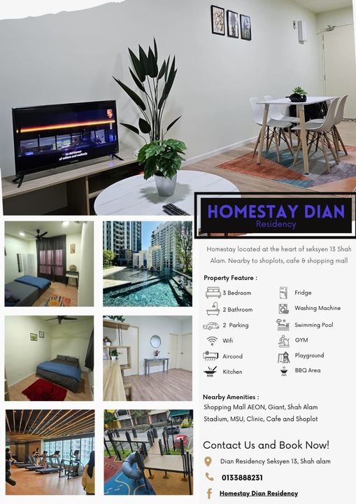 Homestay @ Dian Residency, Shah Alam - Homestay @ Dian Residency, Shah Alam, Persiaran Sukan, Seksyen 13, 40100 Shah Alam, Selangor, Malaysia