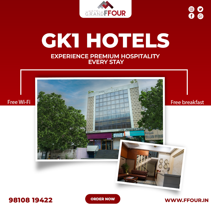 Grand FFOUR - Grand FFOUR F 4, next to Kailash Colony Metro Station, opposite Pillar No. 84, Block F, East of Kailash, New Delhi, Delhi 110065, India