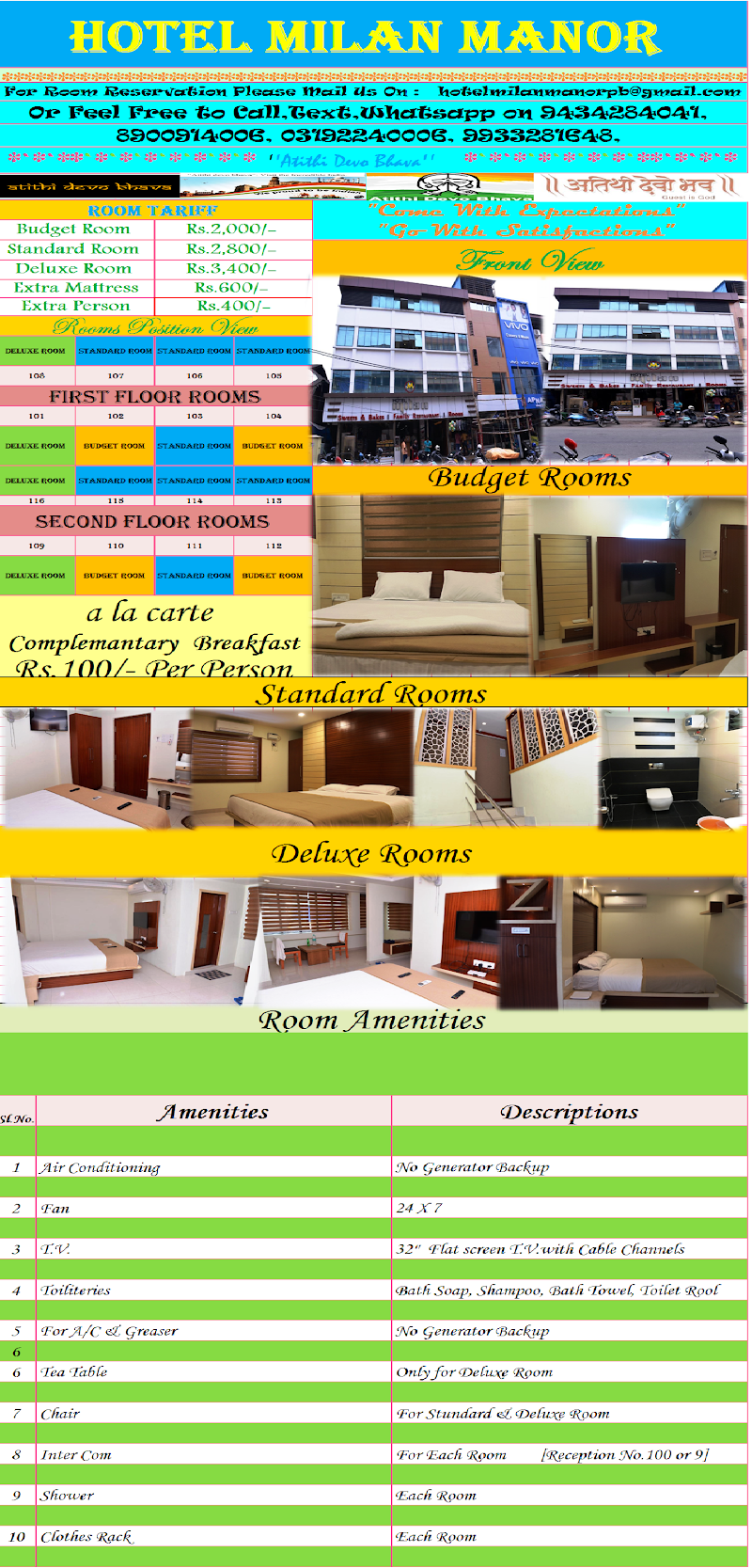 HOTEL MILAN MANOR - HOTEL MILAN MANOR, Aberdeen Bazar, Aberdeen, Sri Vijaya Puram, Andaman and Nicobar Islands 744101, India