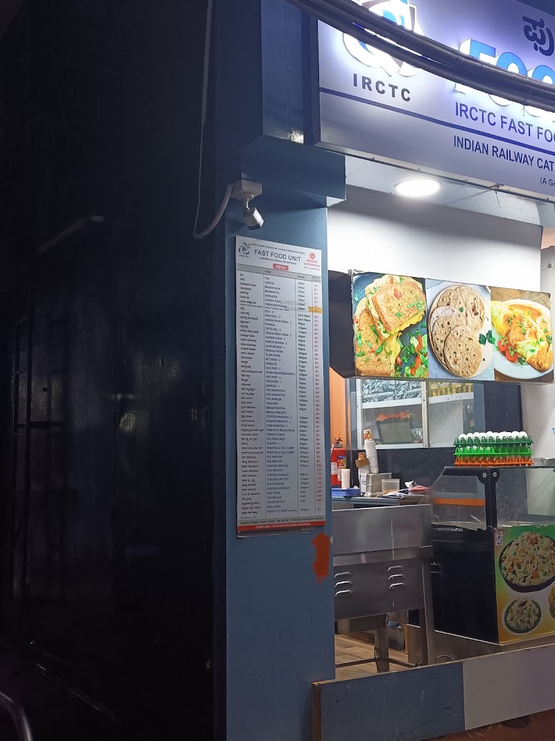 IRCTC Fast Food Unit - IRCTC Fast Food Unit, XHH9+J8V, M.G. Railway Colony, Sevashrama, Bengaluru, Karnataka 560023, India