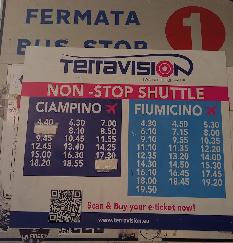 Terravision Airport Bus Stop - Terravision Airport Bus Stop, Via Giovanni Giolitti, 24, 00185 Roma RM, Italy