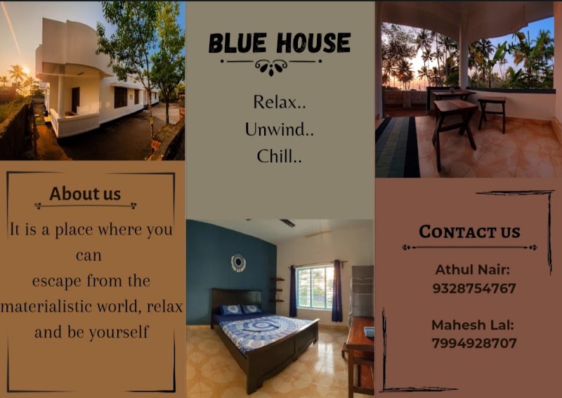 Blue House - Blue House Odayam Beach Road, near Blue Water resort, Odayam Beach, Edava, Varkala, Kerala 695141, India