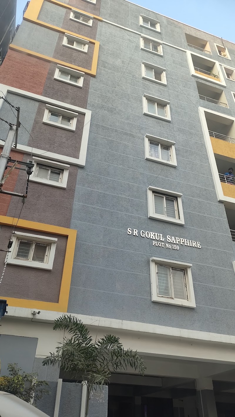 S R Gokul Sapphire (Plot No.: 159) - S R Gokul Sapphire (Plot No.: 159), H.No, 159/159, 2, Ayyappa Society Main Rd, SBI Officers Colony, Chanda Naik Nagar, Madhapur, Hyderabad, Telangana 500081, India