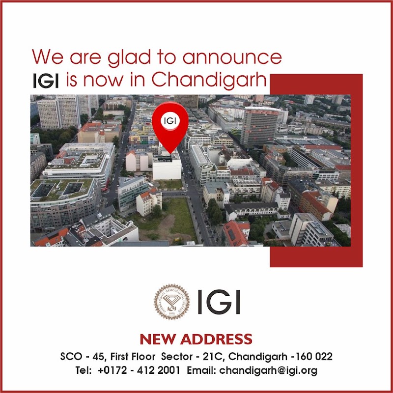 International Gemological Institute (IGI) - Chandigarh - International Gemological Institute (IGI) - Chandigarh, SCO-45, First Floor, Sector 21C, Sector 21, Chandigarh, 160022, India