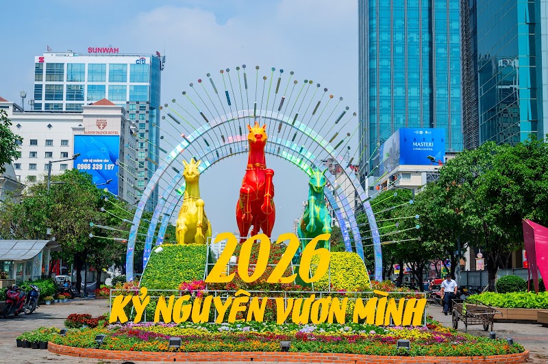 Đường hoa Nguyễn Huệ - Đường hoa Nguyễn Huệ, 6 Nguyễn Huệ, Sài Gòn, Hồ Chí Minh, Vietnam
