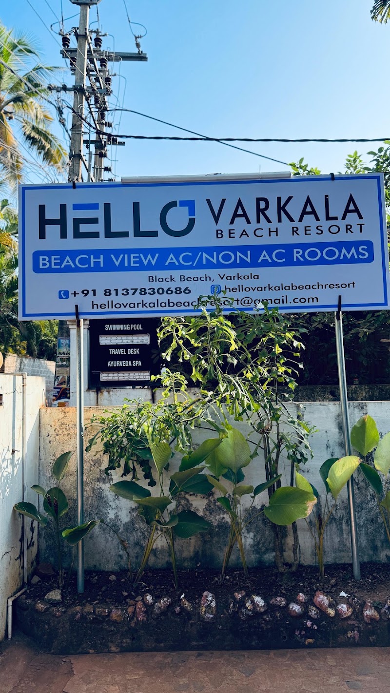 Hello Varkala beach resort - Hello Varkala beach resort Black beach, north cliff, Varkala, Keralam 695141, India