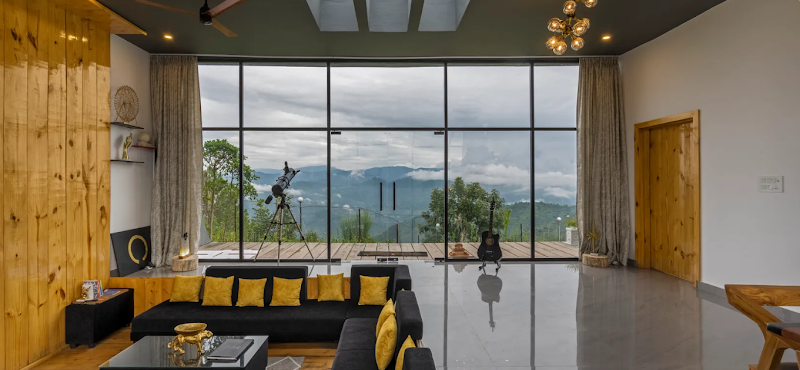SaffronStays Glasshouse Celeste - Villa in Ranikhet - SaffronStays Glasshouse Celeste - Villa in Ranikhet Midway Corbett, Road Village - Jehaad, near Maa Bhona Devi Temple, Ghatti, Ranikhet, Basot, Uttarakhand 263680, India