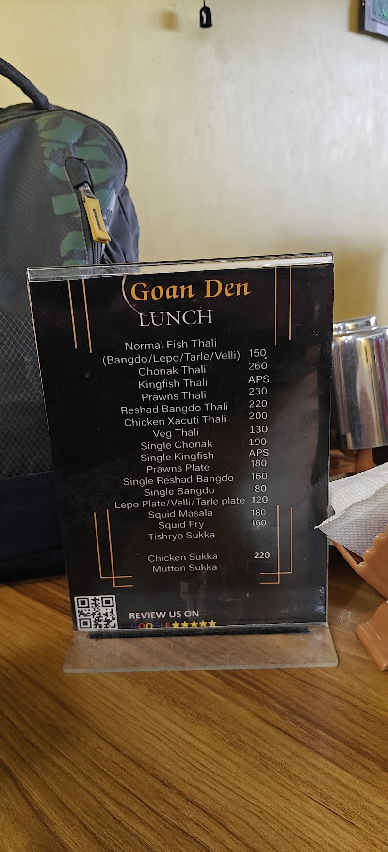 Da Goan Den - Da Goan Den, Wilson plaza Shop no. S, W.no-02, 7&S-14, behind ktc bus stand, Fatorda, Margao, Goa 403601, India