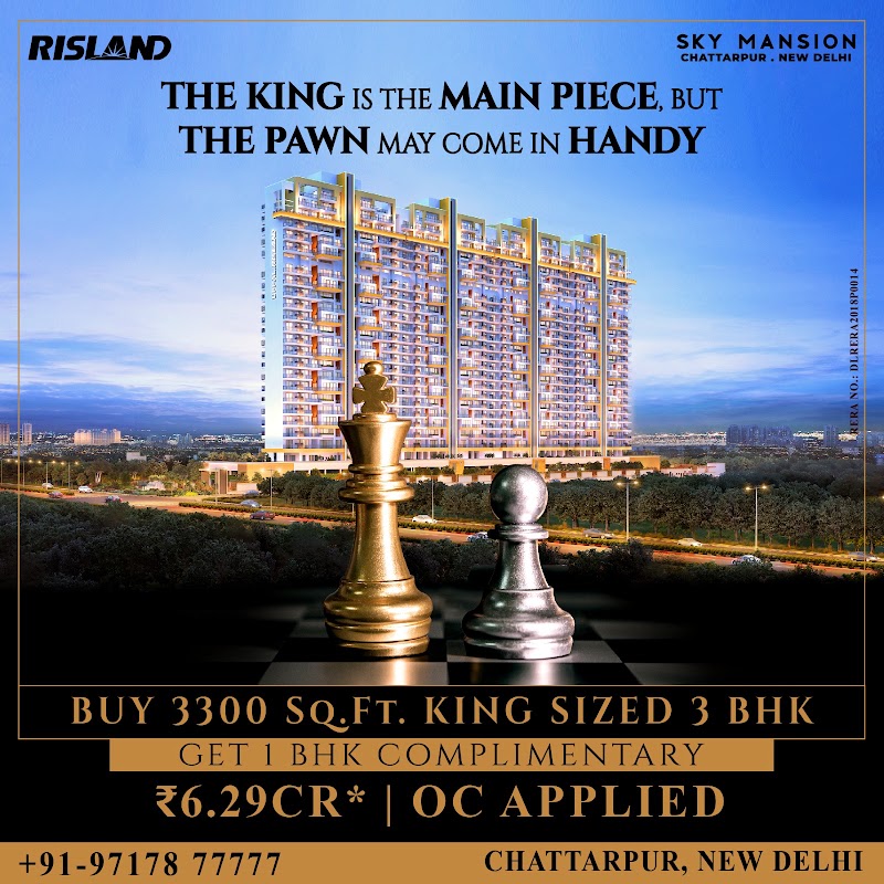 Sky Mansion By Risland - Sky Mansion By Risland, Kh No.100/1,Sky Mansion Experience Centre, Sky Mansion, SSN Marg, Chattarpur, Satbari, New Delhi, Delhi 110074, India