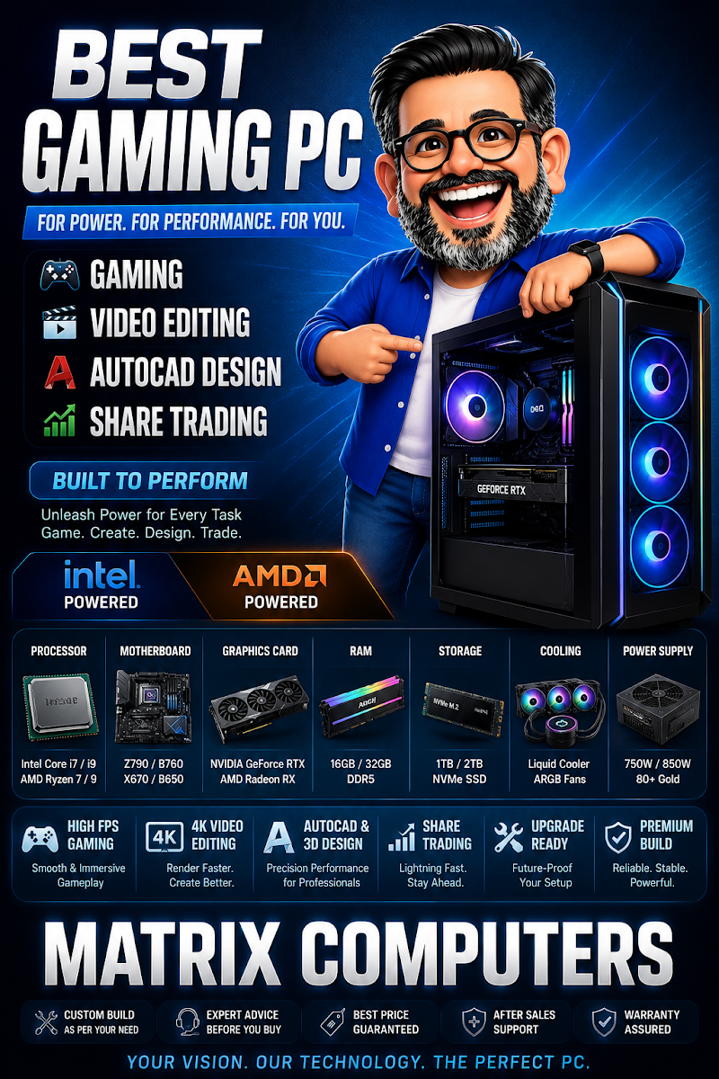 MATRIX COMPUTERS -Technology You Can Trust - MATRIX COMPUTERS -Technology You Can Trust, A8, Ashoka Complex, 47, TP Nagar Rd, Indira Commercial Complex, Transport Nagar, Korba, Chhattisgarh 495677, India