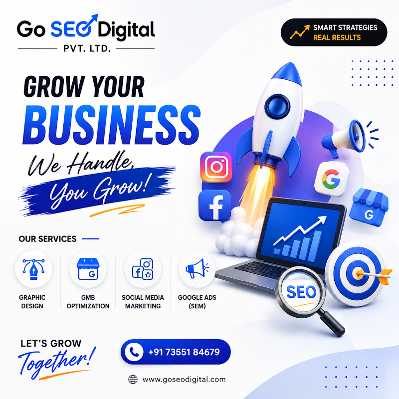 Go SEO Digital - Go SEO Digital, Shiv Hari Tower 1st floor office number F8 F9, Ashok Nagar, Sarkanda, Bilaspur, Chhattisgarh 495006, India