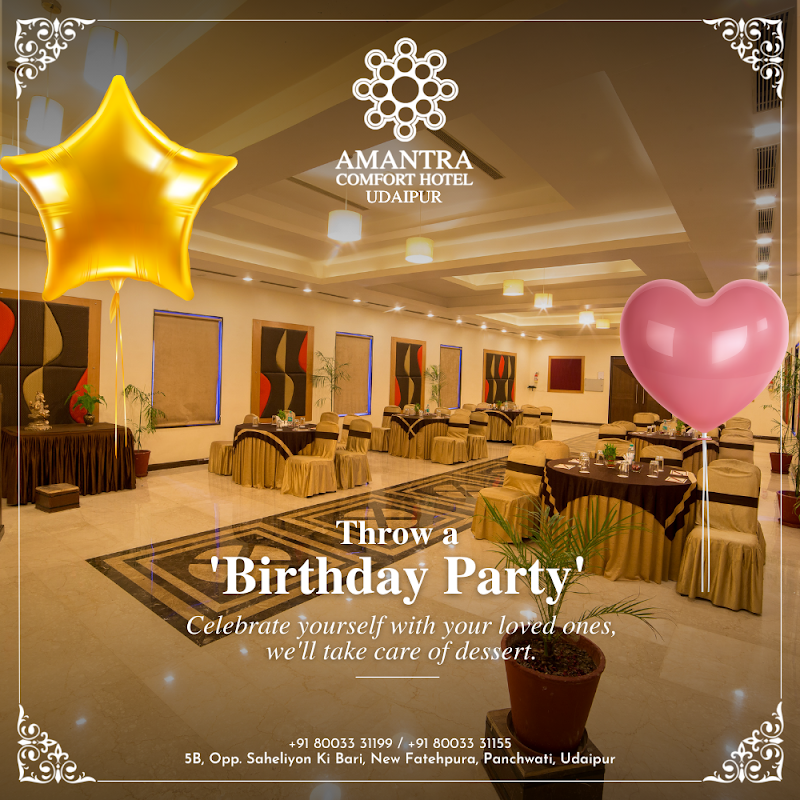Amantra Comfort Hotel - Amantra Comfort Hotel, 5B, opp. Sahelion Ki Bari, New Fatehpura, Panchwati, Udaipur, Rajasthan 313004, India