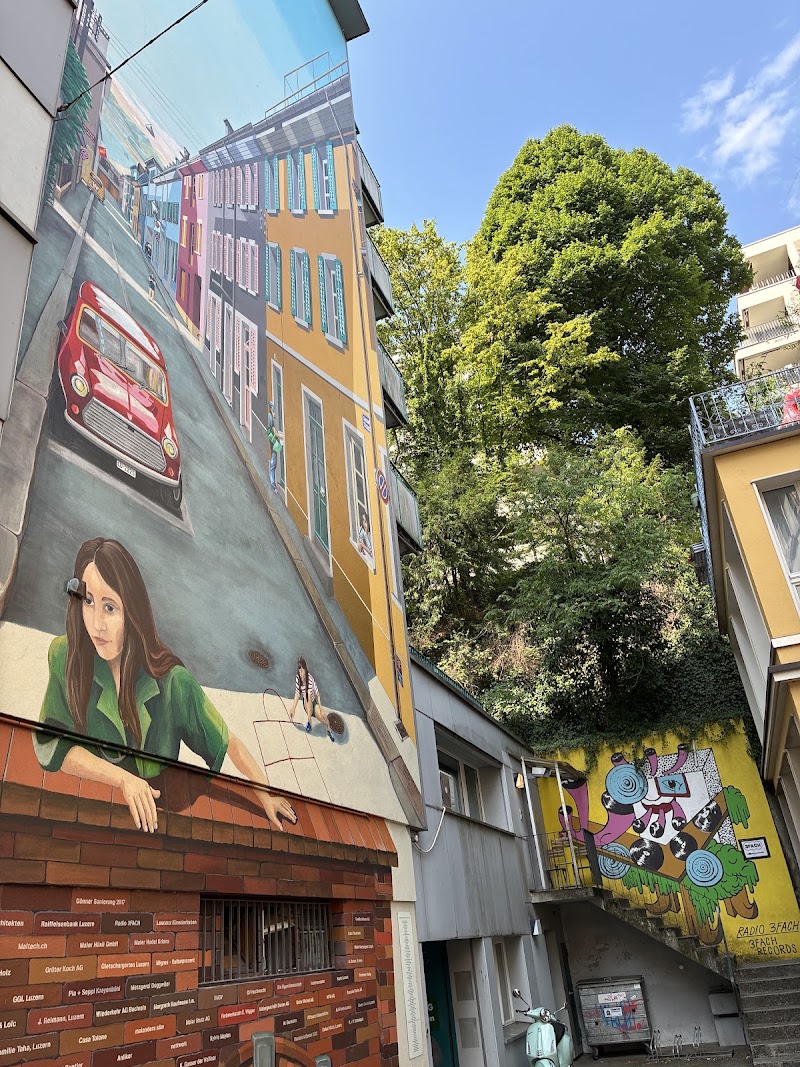 Lucerne Streetscape mural
