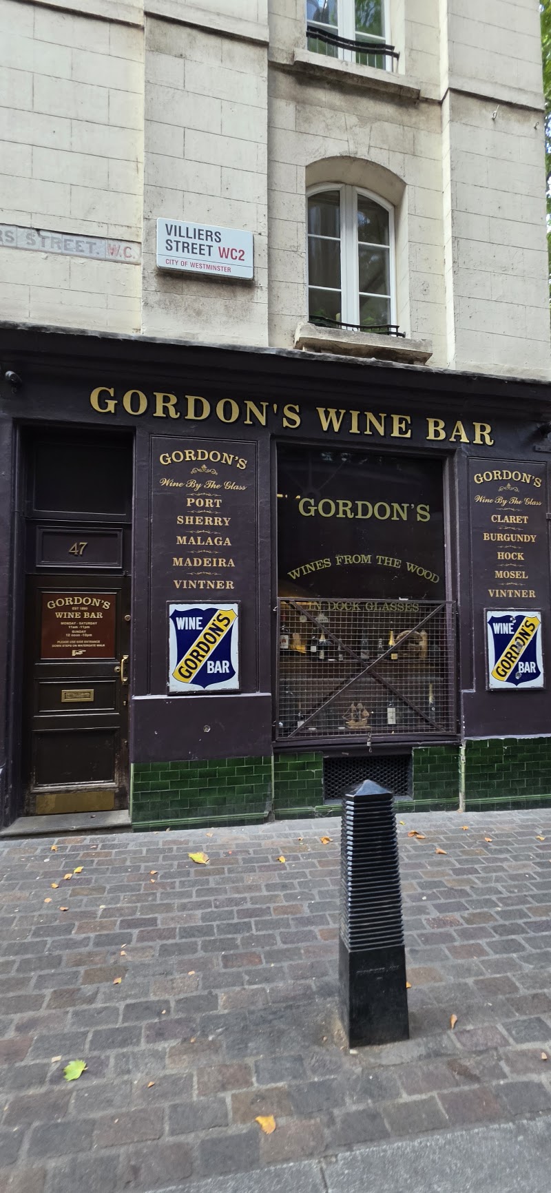 Gordon's Wine Bar - Gordon's Wine Bar 47 Villiers St, London WC2N 6NE, UK