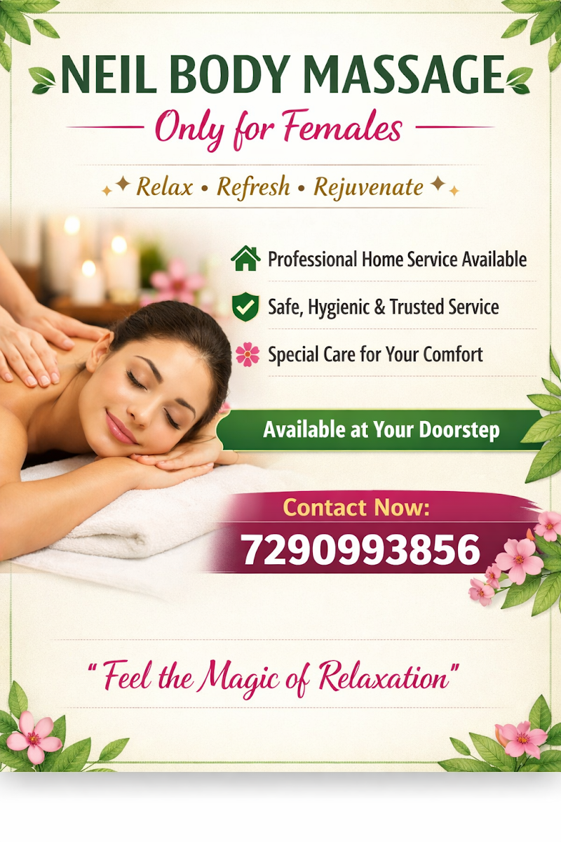 Neil Massage only for females at home - Neil Massage only for females at home, Pocket L, Sector 18, Noida, Uttar Pradesh 201301, India