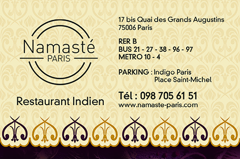 Namaste Paris - Namaste Paris 17 bis Quai des Grands Augustins, 75006 Paris, France
