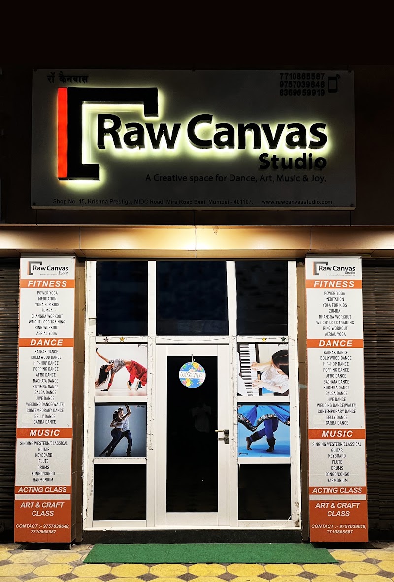 Raw Canvas Studio - Best Dance, Art & Music Classes in Mira Road - Raw Canvas Studio - Best Dance, Art & Music Classes in Mira Road, Shop No.15, Krishna Prestige, MIDC Rd, opp. Jai ambe hospital, Gaurav Galaxy, Mira Road East, Mumbai, Mira Bhayandar, Maharashtra 401107, India