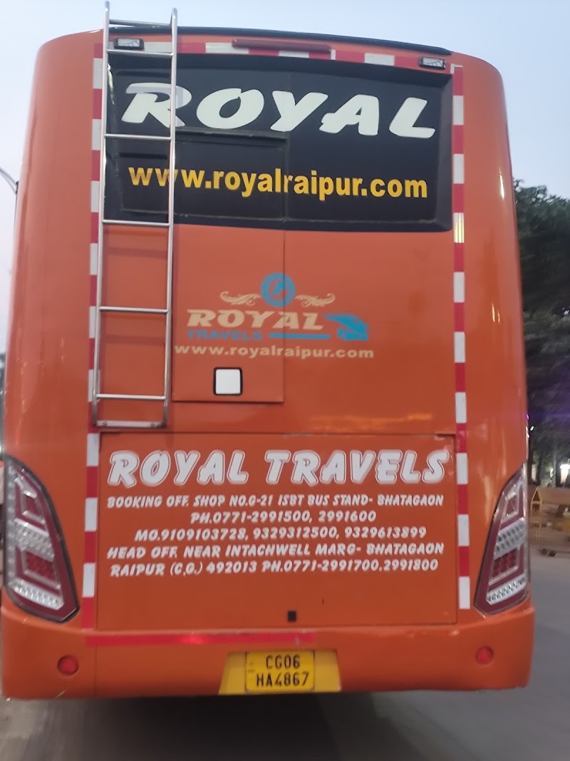 Royal Travels / New Royal Travels – ISBT G21 Booking Office - Royal Travels / New Royal Travels – ISBT G21 Booking Office, Shop No. G-21, Terminal ( I S B T, Inter State Bus Stand, Ravanbhatha, Bhatagaon, Raipur, Chhattisgarh 492001, India