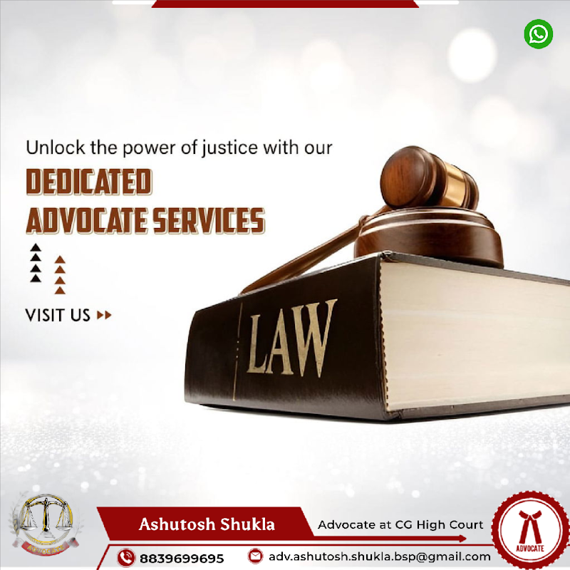 Advocate Ashutosh Shukla HC - Advocate Ashutosh Shukla HC, Mangla Chowk, 27 Kholi, Yamuna Nagar, Mangla, Bilaspur, Chhattisgarh 495001, India