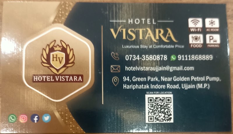 HOTEL VISTARA - HOTEL VISTARA Green park, 94, Indore - Ujjain Rd, near golden petrol pump, Keshav Nagar, Ujjain, Sawara Khedi, Madhya Pradesh 456006, India