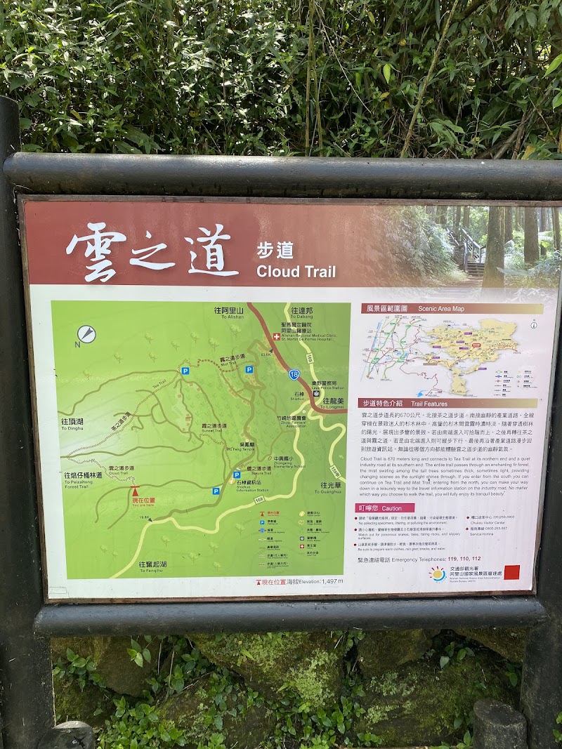 雲之道步道南口 - 雲之道步道南口 Zhonghe Village, Zhuqi Township, Chiayi County, Taiwan 604