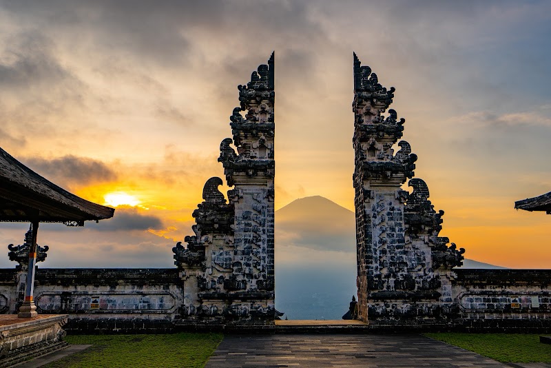 The Gate Enter to Lempuyang Temple