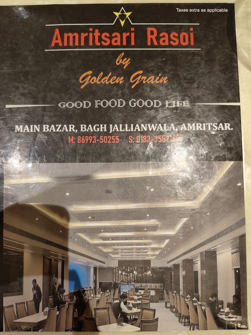 Amritsari Rasoi by golden grain - Amritsari Rasoi by golden grain Bazaar Jallian wala bagh, Ramanand Bagh, Katra Ahluwalia, Amritsar, Amritsar Cantt., Punjab 143006, India