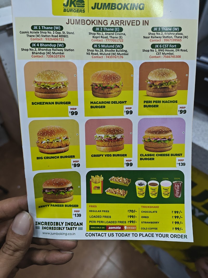 Jumboking Burger - Jumboking Burger Dr Dadabhai Naoroji Rd, Borabazar Precinct, Fort, Mumbai, Maharashtra 400001, India
