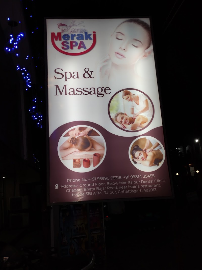 Meraki Spa - Meraki SPA, Bazar Road, near Maina restaurant, beside SBI ATM, Changurabhata, Raipur, Chhattisgarh 492013, India