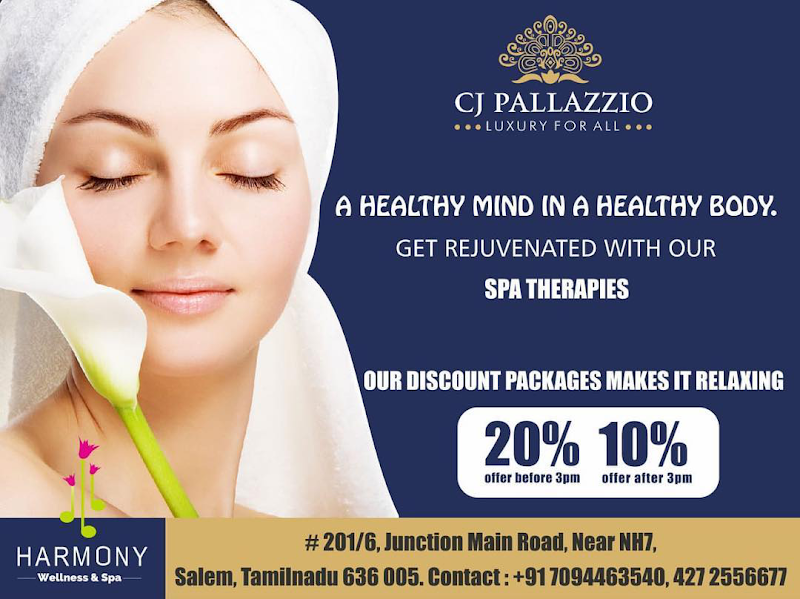 HARMONY SPA , CJ PALLAZZIO - HARMONY SPA , CJ PALLAZZIO, CJ PALLAZZIO, 201/6, Junction Main Rd, State Bank Colony, Meyyanur, Salem, Tamil Nadu 636004, India