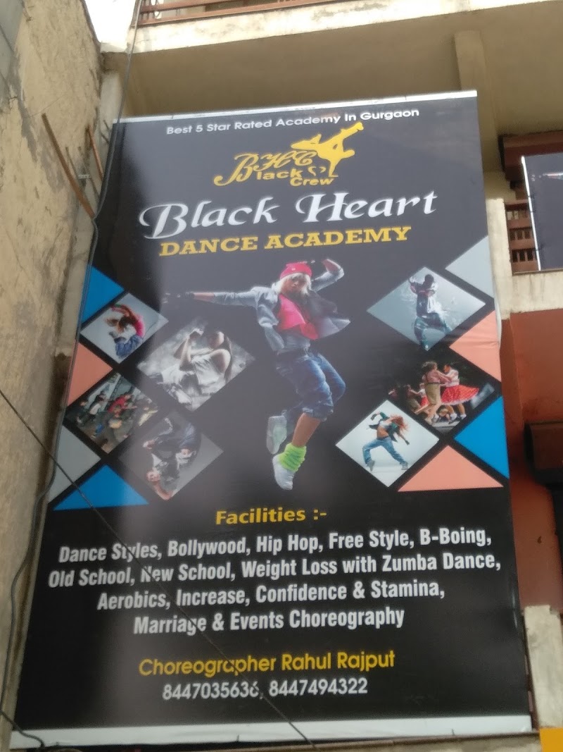 Black Heart Dance Academy - Black Heart Dance Academy Near RBSM Public School Bharat Chowk Maruti kunj Road Maruti kunj, Road, Bhondsi, Gurugram, Haryana 122102, India