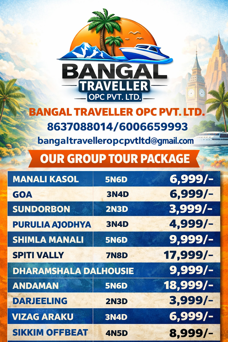 Bangal Traveller (Opc) Private Limited - Bangal Traveller (Opc) Private Limited, Panskura - Puraton Bazar Rd, Dakshin Gopalpur, Panskura, West Bengal 721139, India