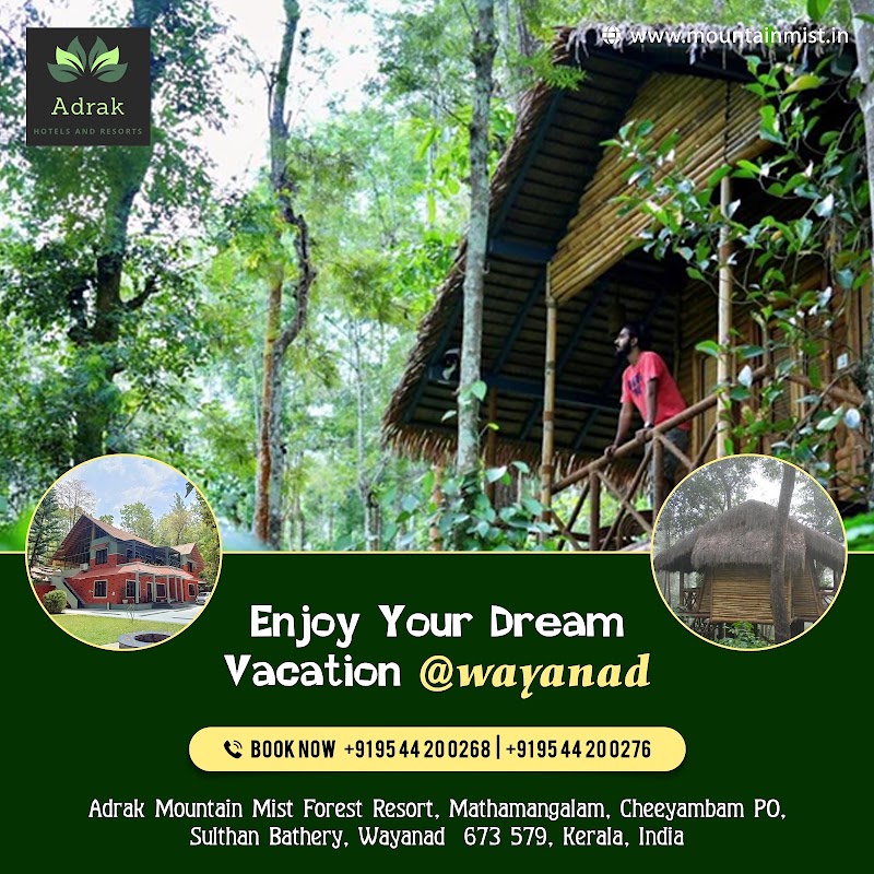 Adrak Mountain Mist Forest Resort - Adrak Mountain Mist Forest Resort Mountain Mist Resort Road, Mathamangalam, Cheeyambam P.O,, Sulthan Bathery, Irulam, Kerala 673592, India