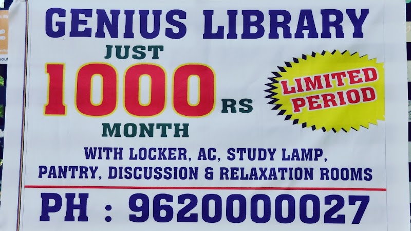 Genius Library - Genius Library No 100 dc Complex, 2nd floor, 60 ft road, above feet fashion & shopper city, near Domino's, Govindaraja Nagar Ward, Chandra Layout, Vijayanagar, Bengaluru, Karnataka 560040, India