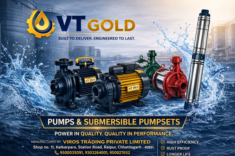 VT GOLD PUMPS - VT GOLD PUMPS, Shop no. 11, Janak Bada, Kelkarpara, Station Road, Moudhapara, Raipur, Chhattisgarh 495001, India