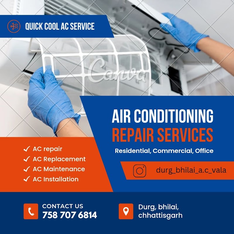 Quick cool AC service - Quick cool AC service, in front of jaika bakerv, Smriti Nagar, Durg, Chhattisgarh 490020, India