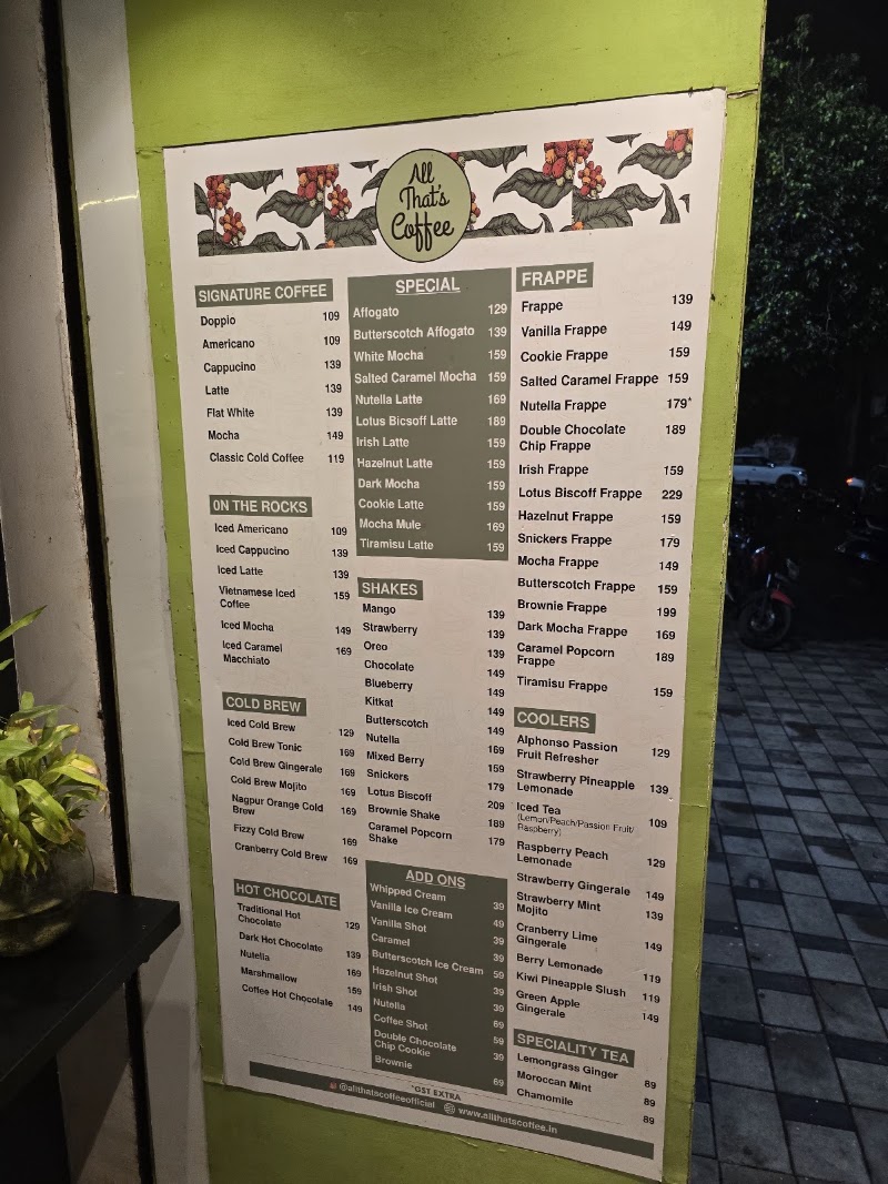 All That's Coffee - All That's Coffee, Civic centre, besides Veggie India, 58PV+827, Civic Center Area, Sector 5, Bhilai, Chhattisgarh 490006, India